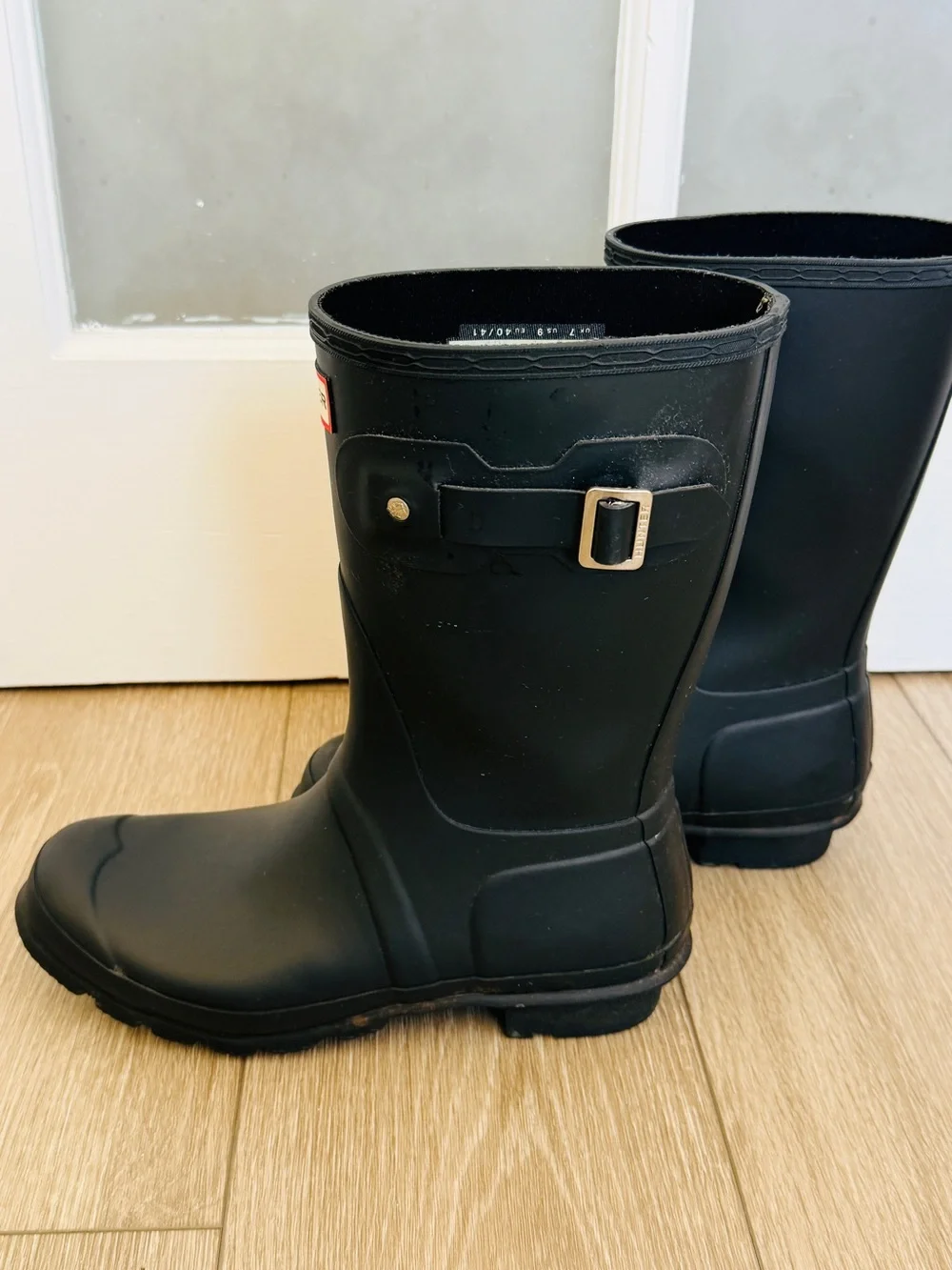Hunter Original Short Matte Black Rain Boots | Women’s US 9 | Waterproof